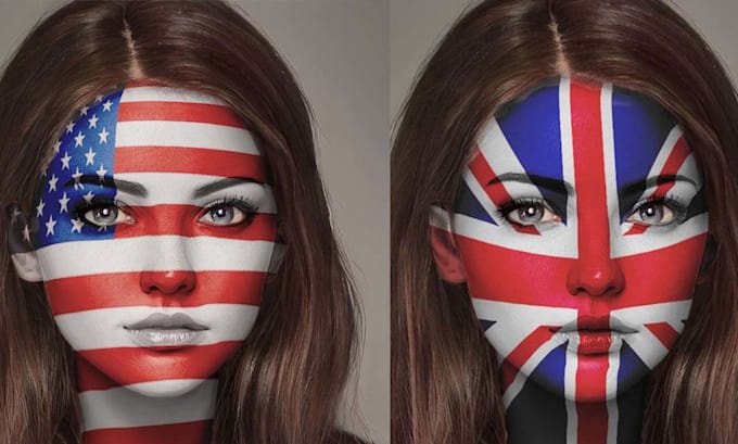 face paint with your logo design, flag or custom design