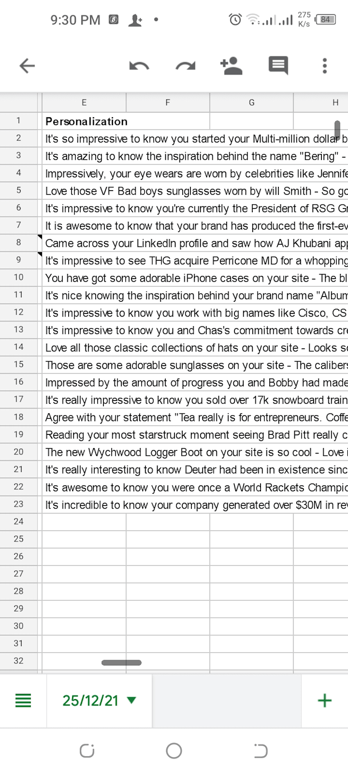 write highly personalized first lines for your cold emails