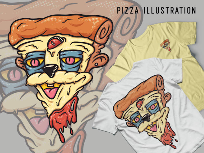 design tshirt sticker food cartoon japanese illustration