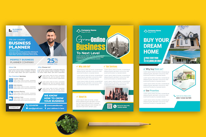 do professional hiring business flyer poster brochure design