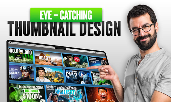 design catchy youtube and gaming thumbnails