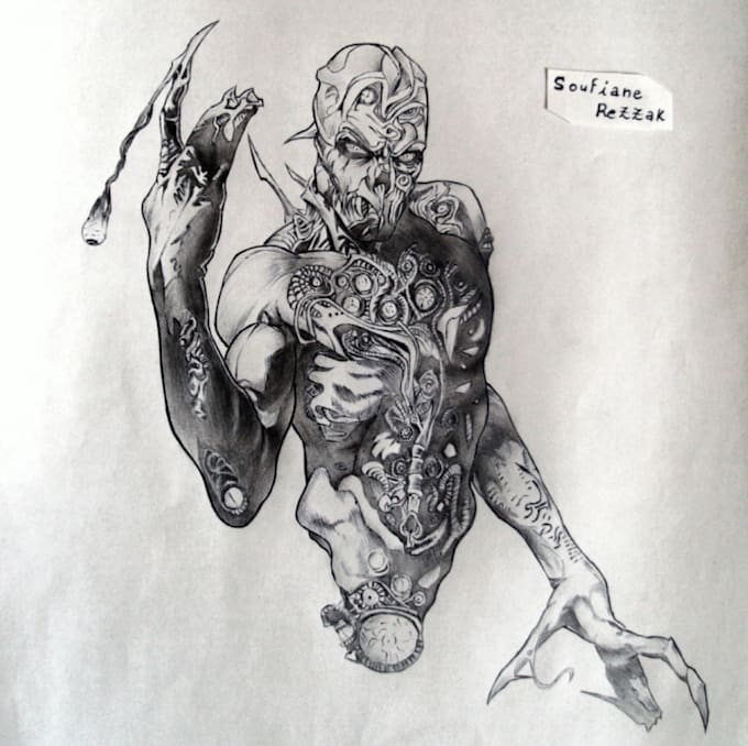 draw cool looking monsters and creepy creatures