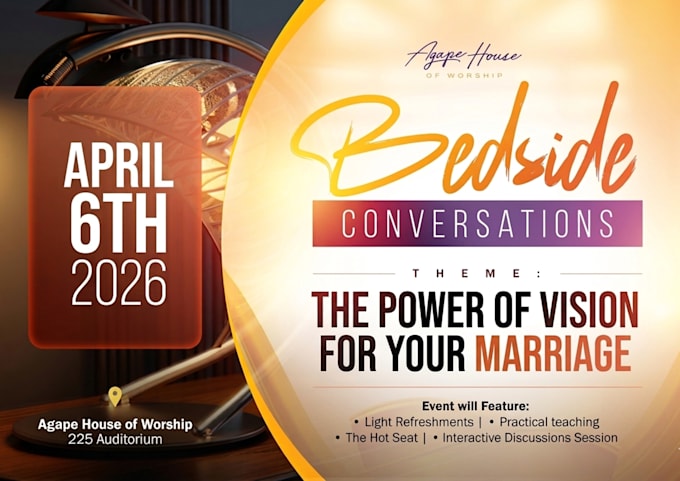 design charity, party, wedding flyers, posters, church, event, invitation