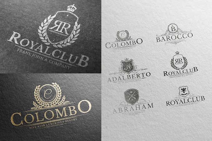 create a crest, heraldic,luxury logo