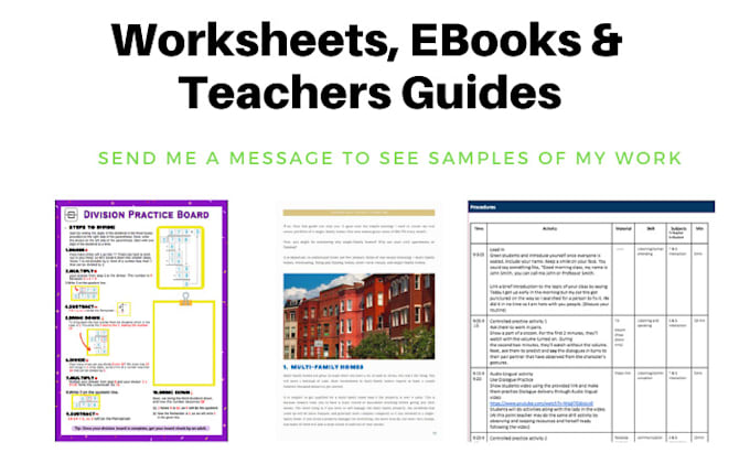create course content, outlines, lesson plans and curriculum