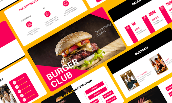 design modern, premium pitch deck powerpoint presentation