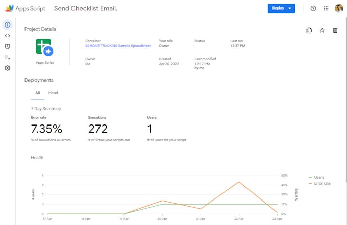 do google sheet, scripting and automation