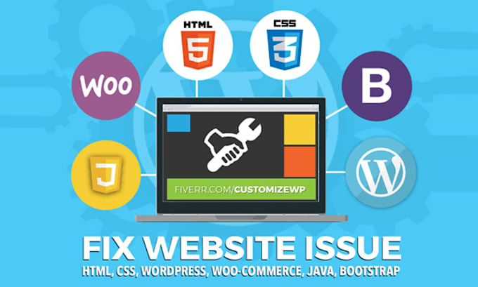 fix html CSS bugs, wordpress errors and bugs with responsive
