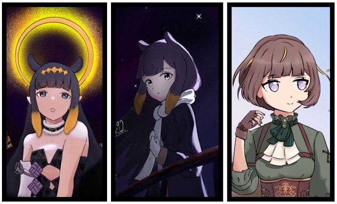 draw anime style illustration for you