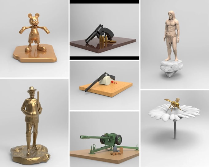 do 3d modeling,sculpting for 3d printing