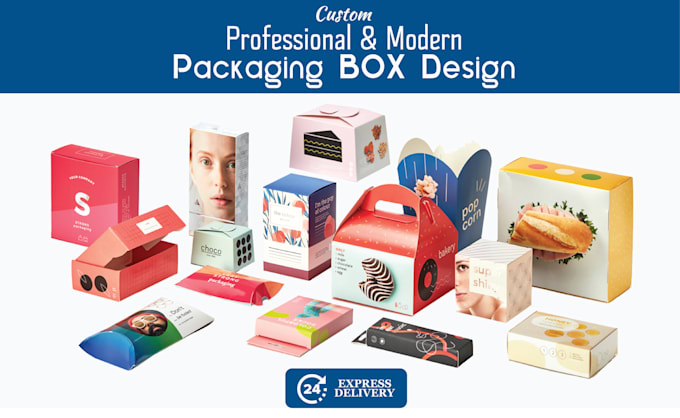 do product packaging box design, box packaging with dielines