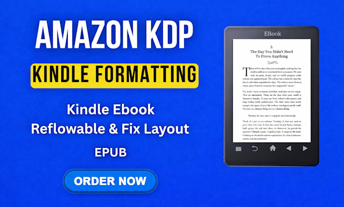 Do amazon kdp book formatting, kindle ebook and paperback formatting by ...