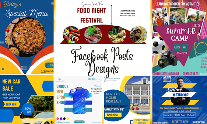 create, setup, and design instagram,facebook page