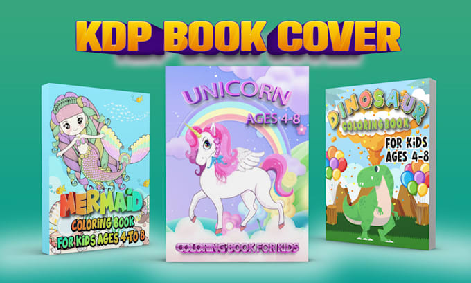 design low content book kids book cover design for KDP
