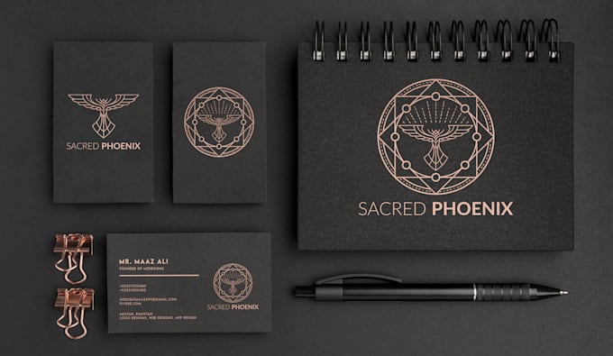 do mystical, sacred geometry logo and stationery designs