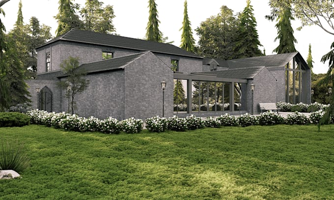 realistic 3d landscape and garden design visualization