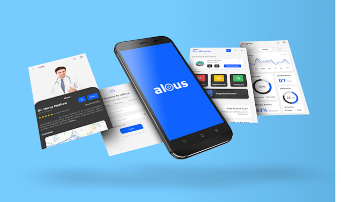 do figma website design, mobile app design and UI mockup