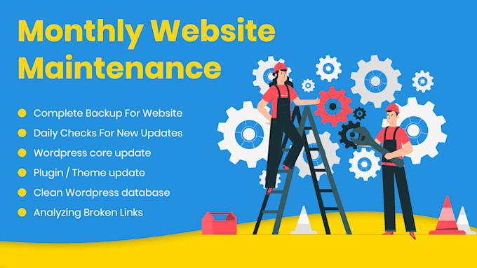 provide ongoing website support and maintenance services