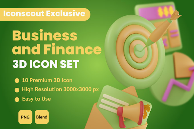create 3d icon elements for your website, apps, etc