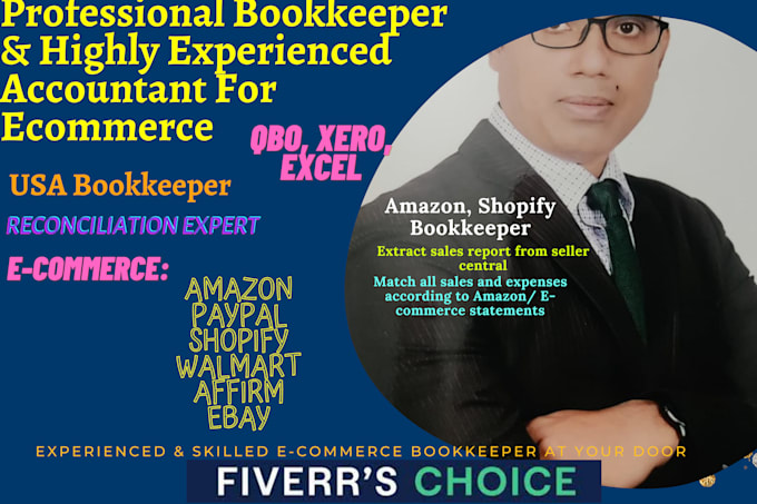be your amazon shopify accountant and ecommerce bookkeeper