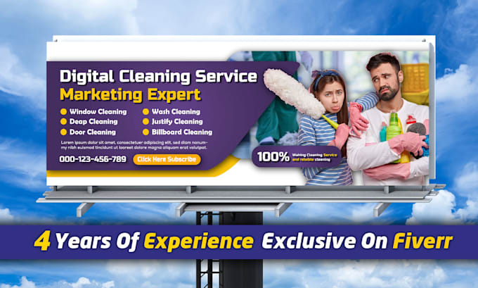 do advertising billboards, signboard banner design