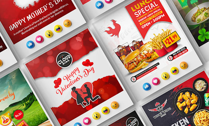 do impressive food poster restaurent flyer event banner social media post design
