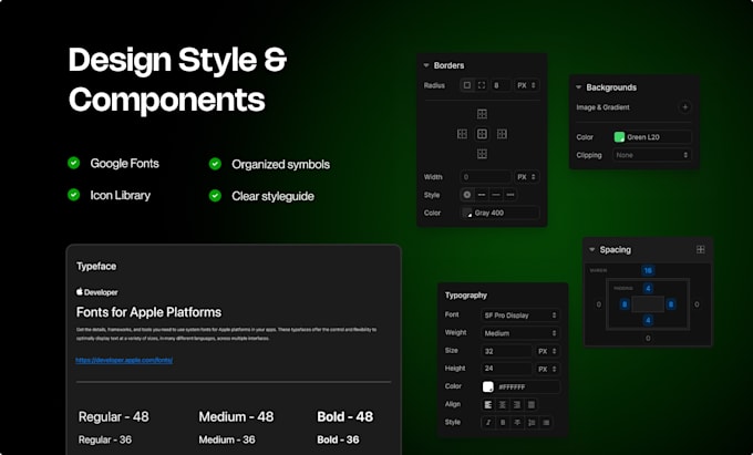 design figma landing page for saas and business