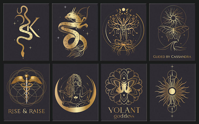 create a logo, mystical, spiritual, mandala, sacred geometry