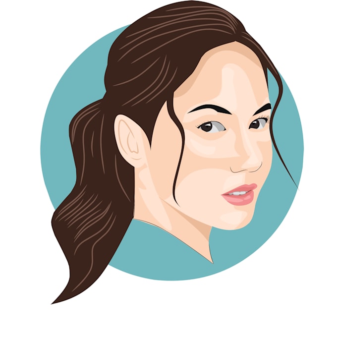 Big head vector art portrait by Aditrya841 Fiverr