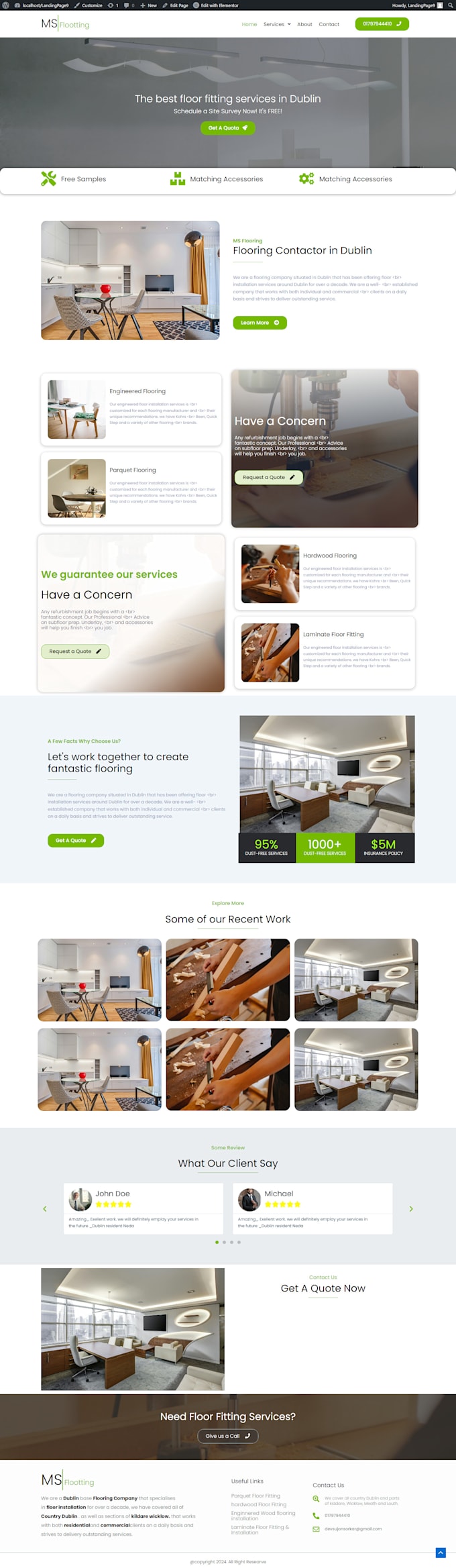 do responsive wordpress landing page design with elementor or elementor pro