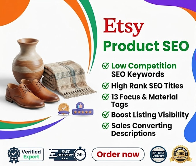 do SEO optimized etsy product listing