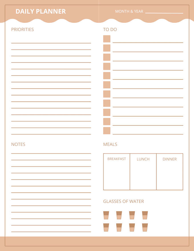 design personalized planners and journals