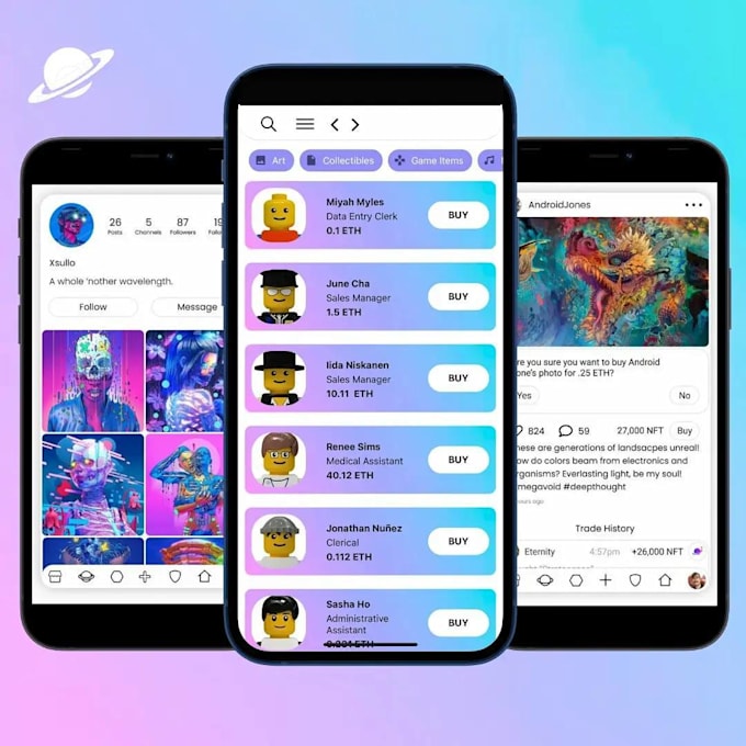 develop nft marketplace app
