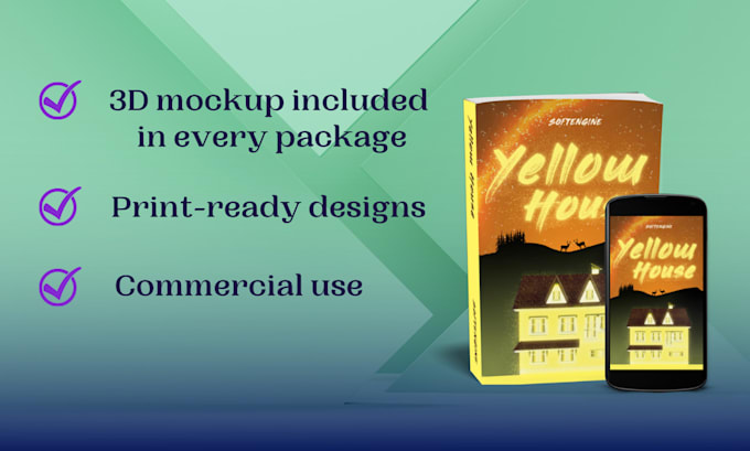 design ebook or paperback book cover design