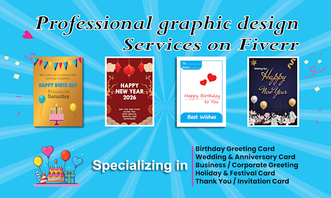 design greeting and thanks cards