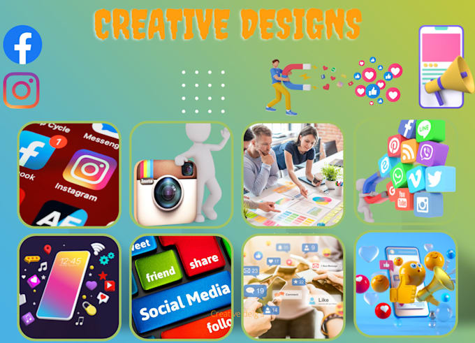 design attractive social media designs