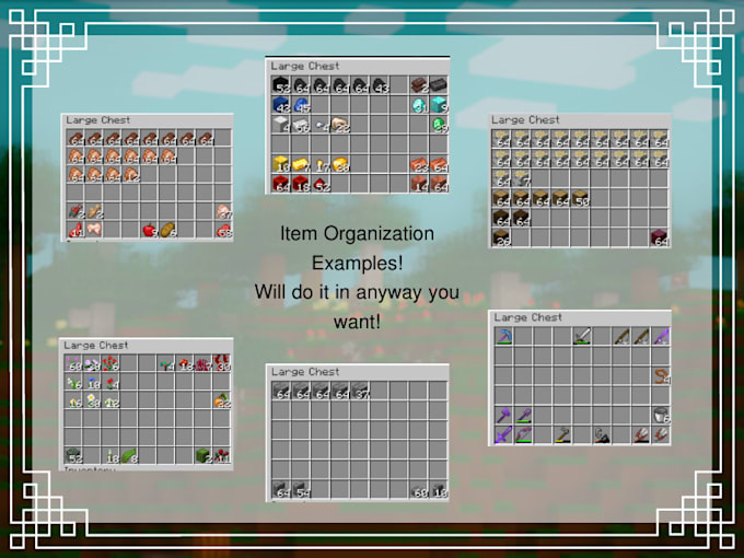 organize all of your items