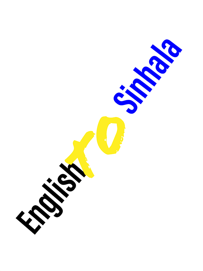 Translate english to sinhala and sinhala to english