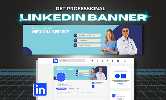 design professional linkedin banner, facebook, twitter