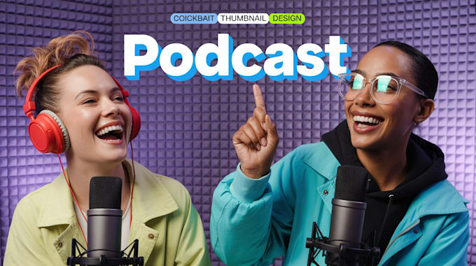 make professional clickbait podcast thumbnails