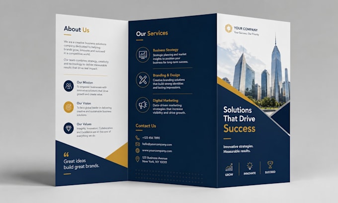 design a flyer, bifold, trifold brochure, poster or leaflet