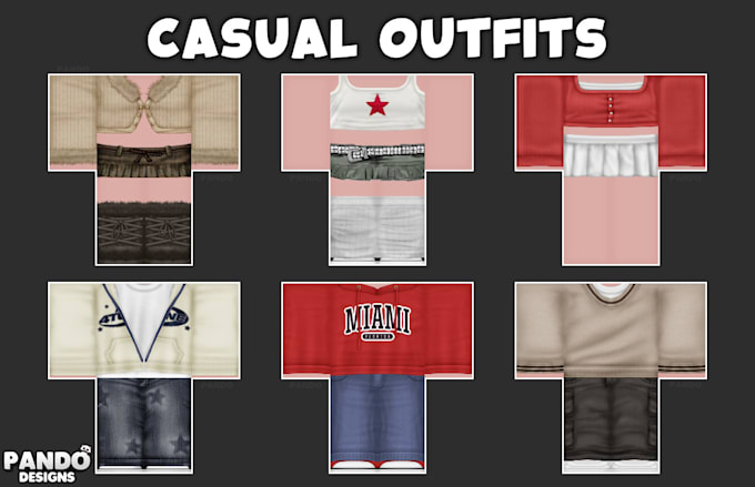 make cool roblox clothing for you