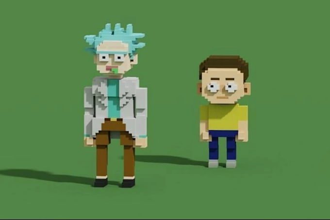 create 3d quality voxel nft character, 10,000 nft collection