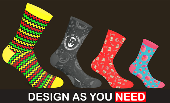 design custom and unique socks design