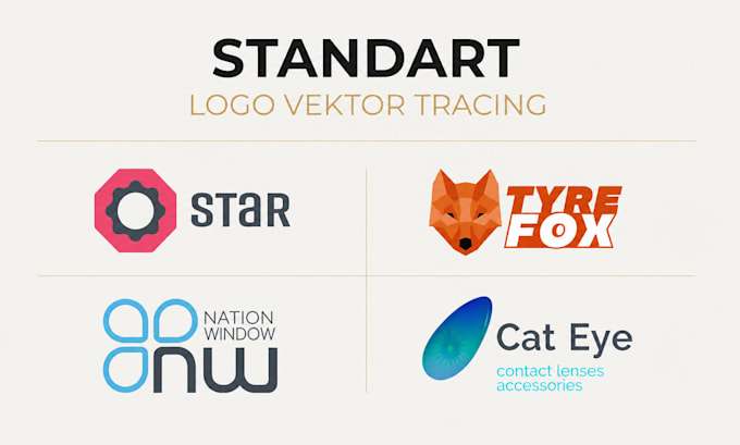 manually vector trace, convert logo to vector, redraw image