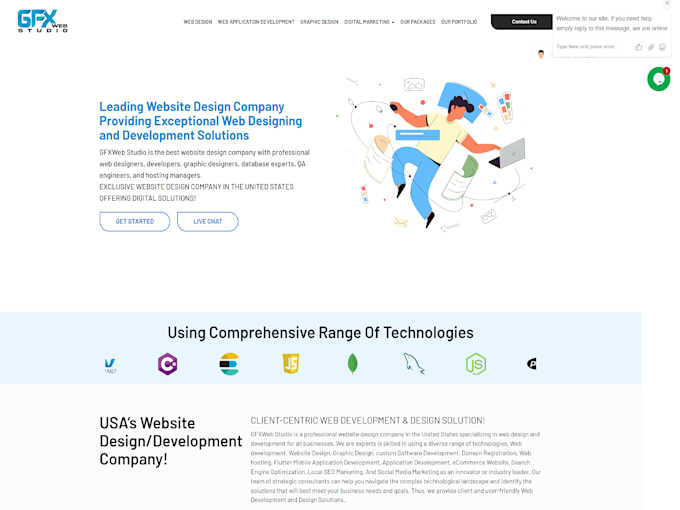 develop a topnotch business website wordpress, webflow and squarespace