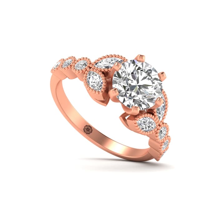 do jewelry cad design solitaire engagement and wedding ring
