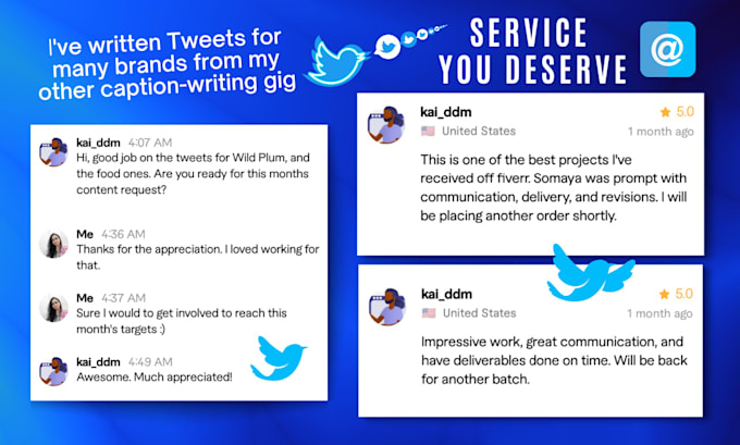 write compelling and engaging tweets for you