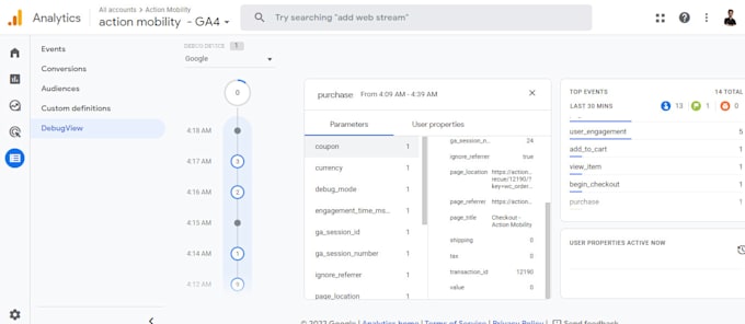 setup google analytics 4, ga4 ecommerce tracking, g ads conversion tracking