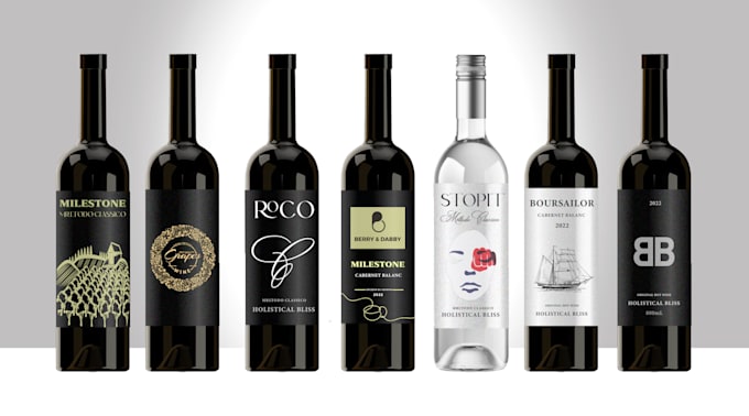 do creative and unique wine labels whiskey labels and bottle label designs